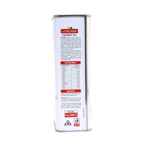 Vitacare Cooking Coconut Oil Extra Virgin 500 ml