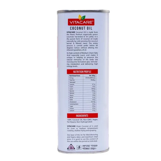 Vitacare Coconut Oil for Cooking (Red Label) 1 L
