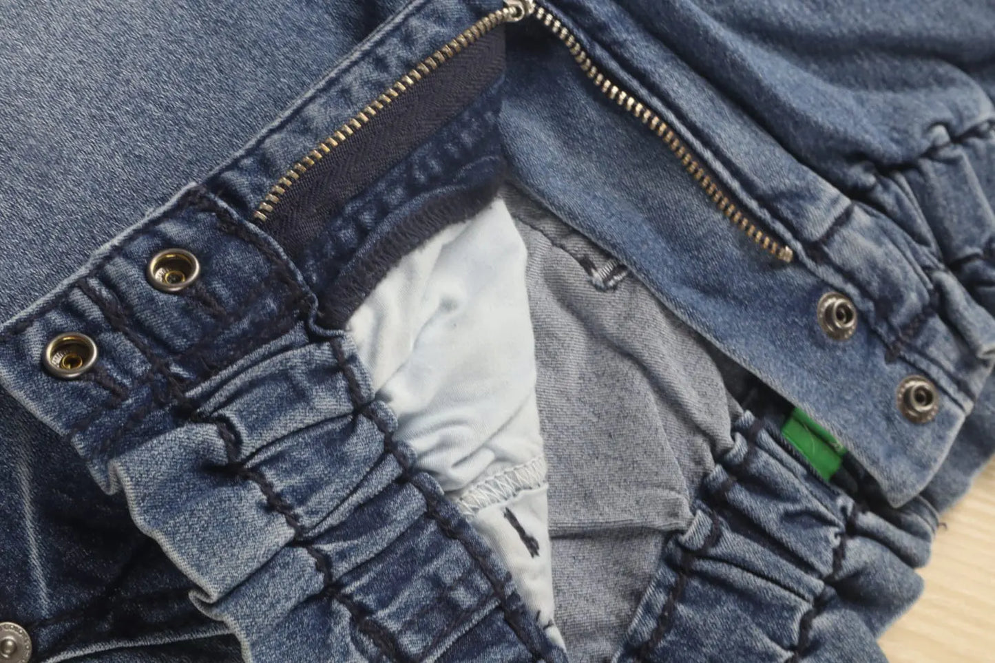Branded Girls Blue Baggy Stretch Jeans