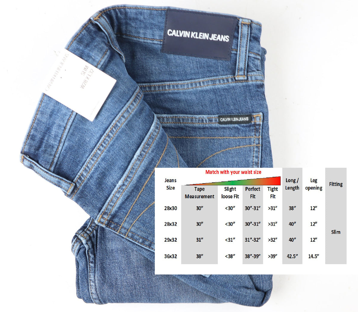Premium Slim Fit Blue Denim Jeans