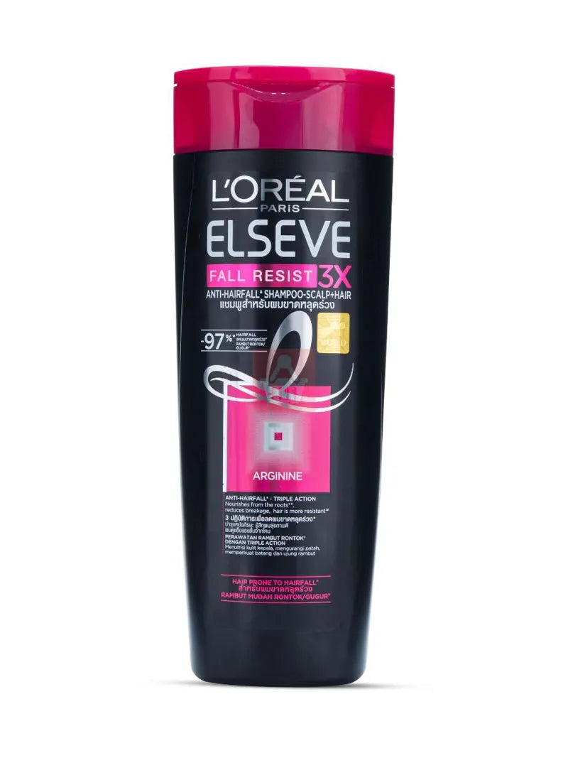 Loreal Elseve Resist 3X Anti Hair fall Shampoo - 330ml (Imported from Thailand)