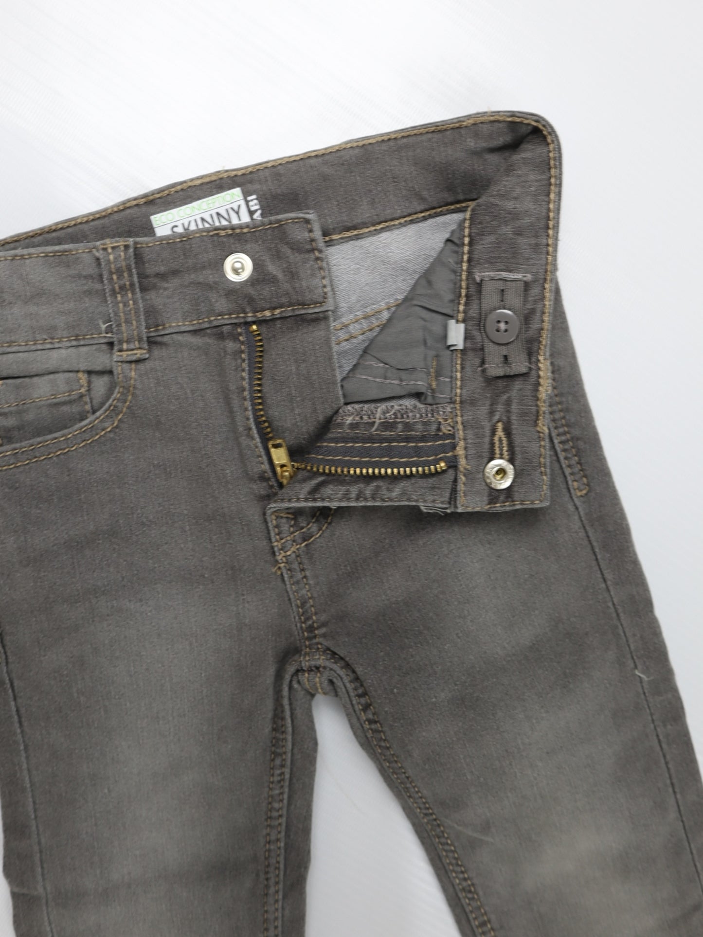 Boys Grey Skinny Jeans