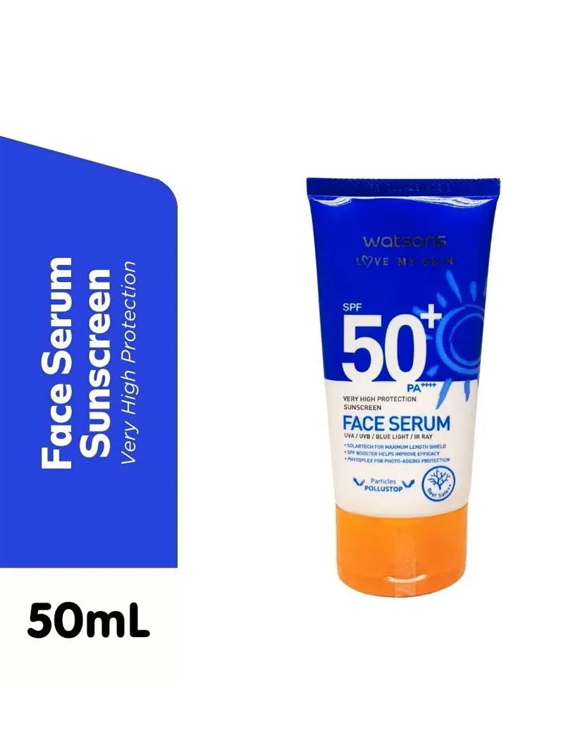 WATSONS Very High Protection Sunscreen Face Serum SPF50+ 50ml (Imported from Thailand)