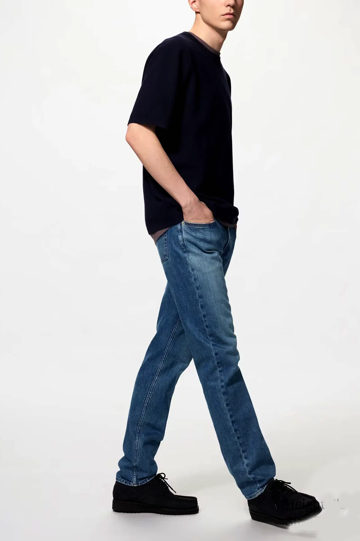 Premium Slim Straight Fit Blue Denim Jeans