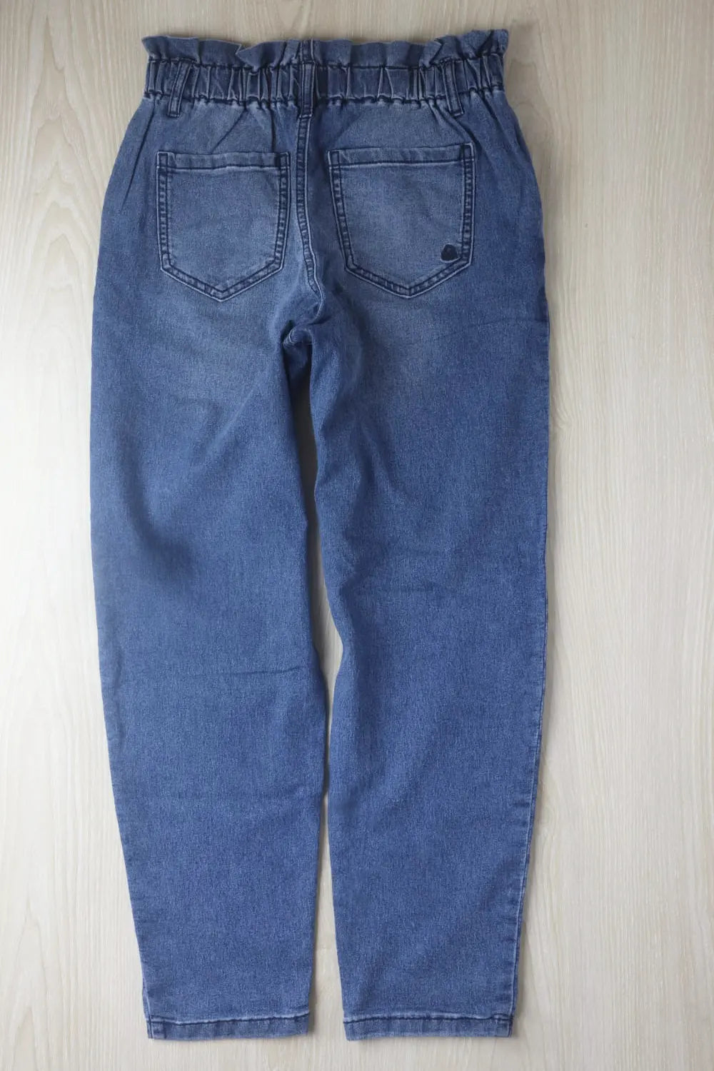Branded Girls Blue Baggy Stretch Jeans