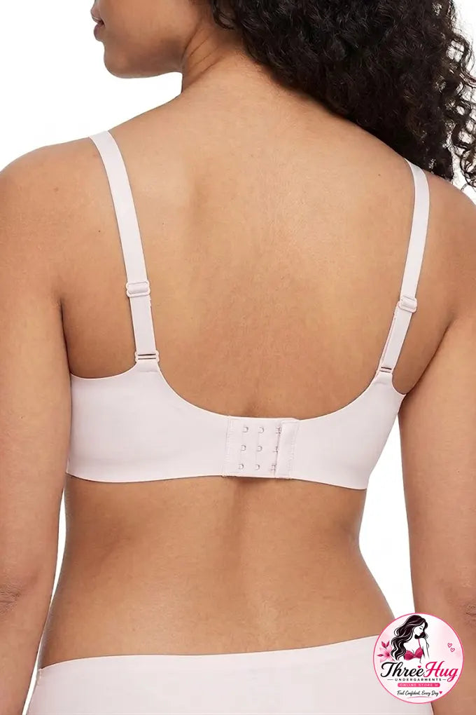 Women's Seamless Comfort Bra | Soft Stretch Molded Cup Bra with Adjustable Straps