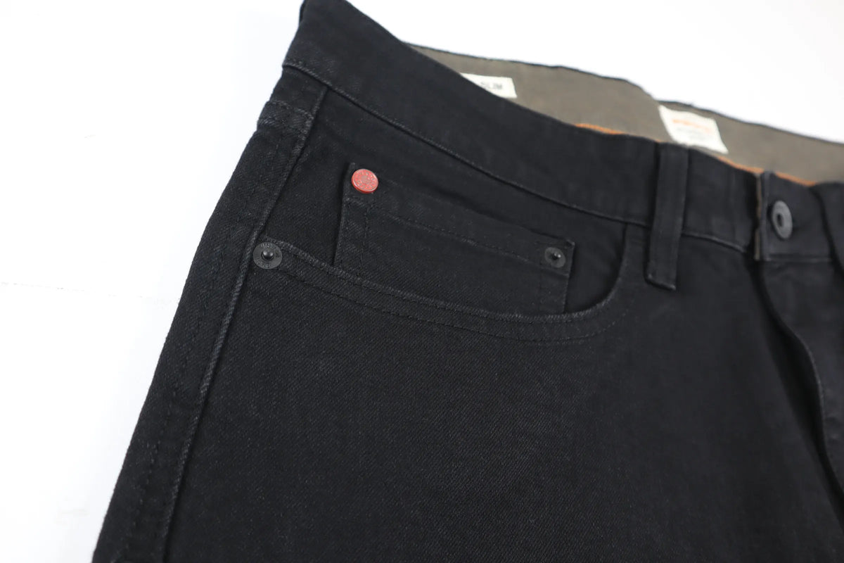 Authentic Jet Black Slim Fit Denim Jeans