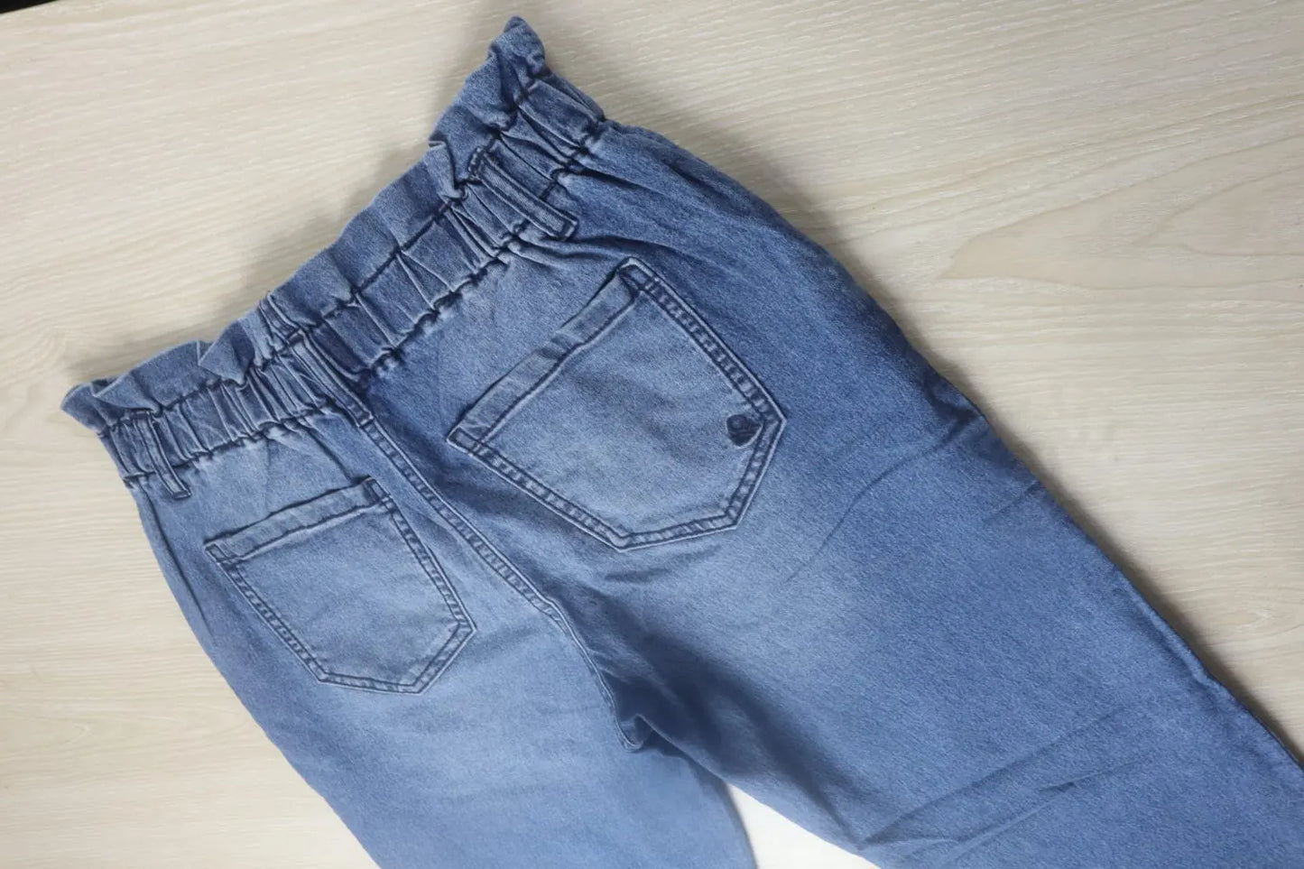 Branded Girls Blue Baggy Stretch Jeans