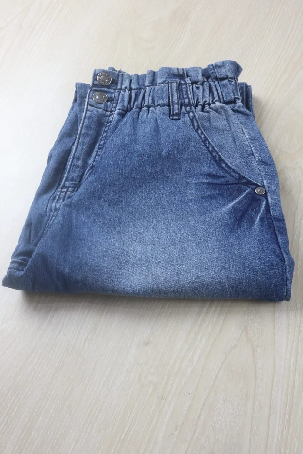 Branded Girls Blue Baggy Stretch Jeans