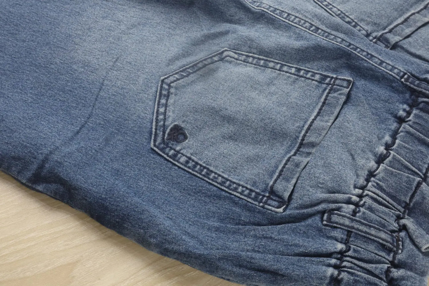 Branded Girls Blue Baggy Stretch Jeans