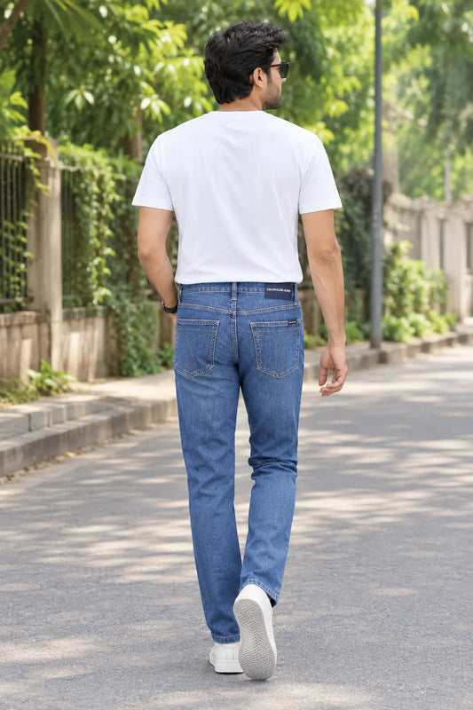 Premium Slim Fit Blue Denim Jeans